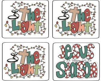 Christmas Jesus gift tag PRINTABLE