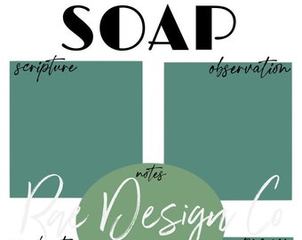 SOAP Bible study printable worksheet bundle