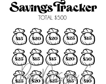 Money Savings Tracker PRINTABLE