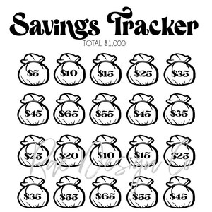 Money Savings Tracker bundle PRINTABLE