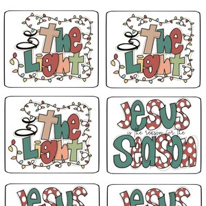 Christmas Jesus gift tag PRINTABLE