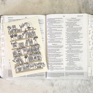 Bible bookshelf printable