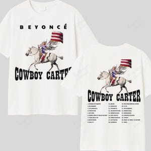 Merchandising vintage de la gira de Beyoncé de Cowboy Carter 2025, camiseta de Beyoncé de Cowboy Carter
