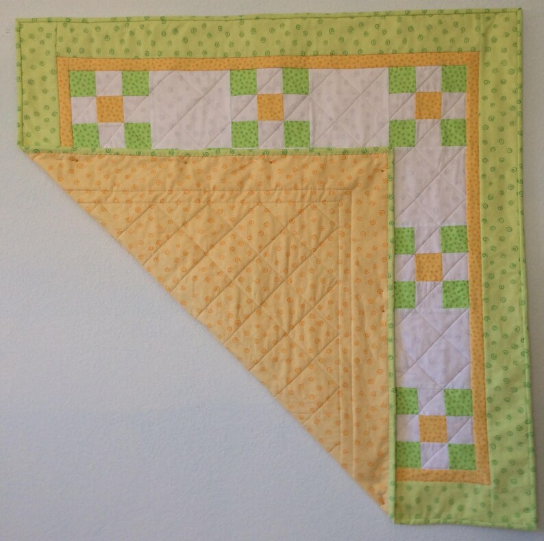 Handmade Baby Quilt Gender Neutral Patchwork Baby Quilt Etsy
