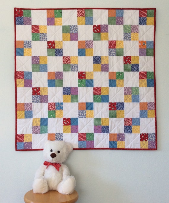 Handmade Patchwork Baby Quilt Gift for Baby Etsy