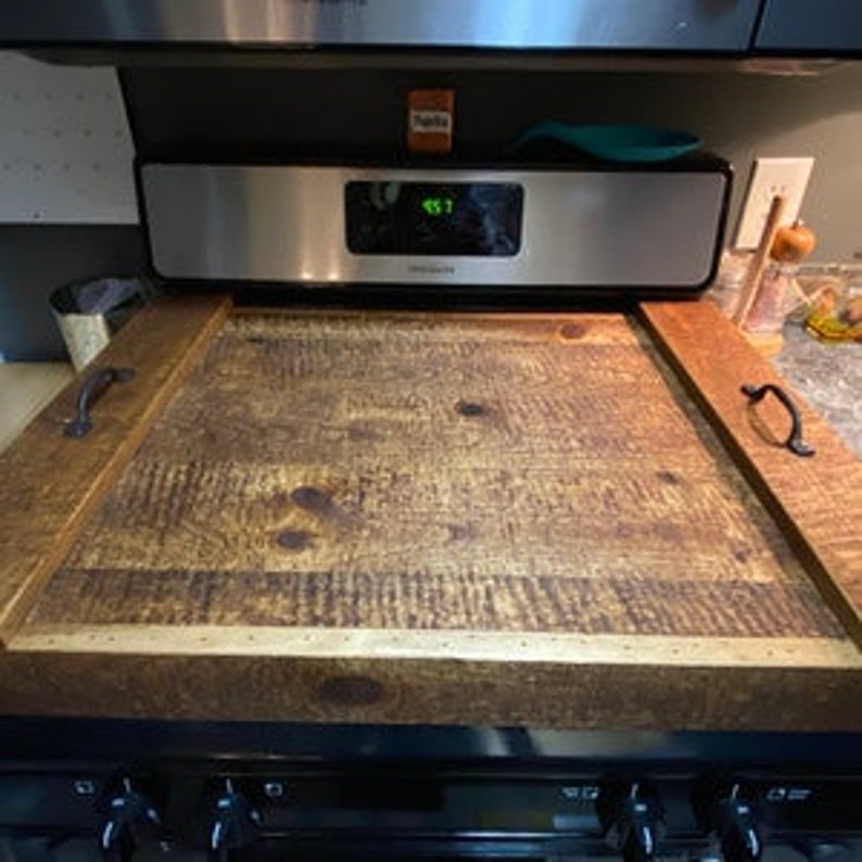 Custom Gas Range Cover Noodle Board Etsy
