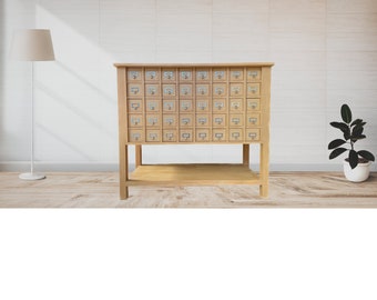 Custom Handmade Apothecary Cabinet Chest