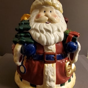 Pot à biscuits Père Noël en céramique