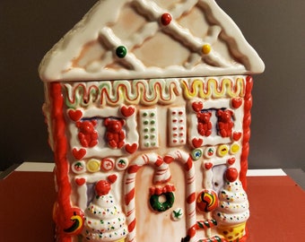Delicious Candy House Cookie Jar