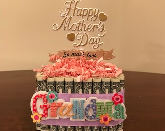 Money Cake Etsy - mother s day money cake mom or grandma