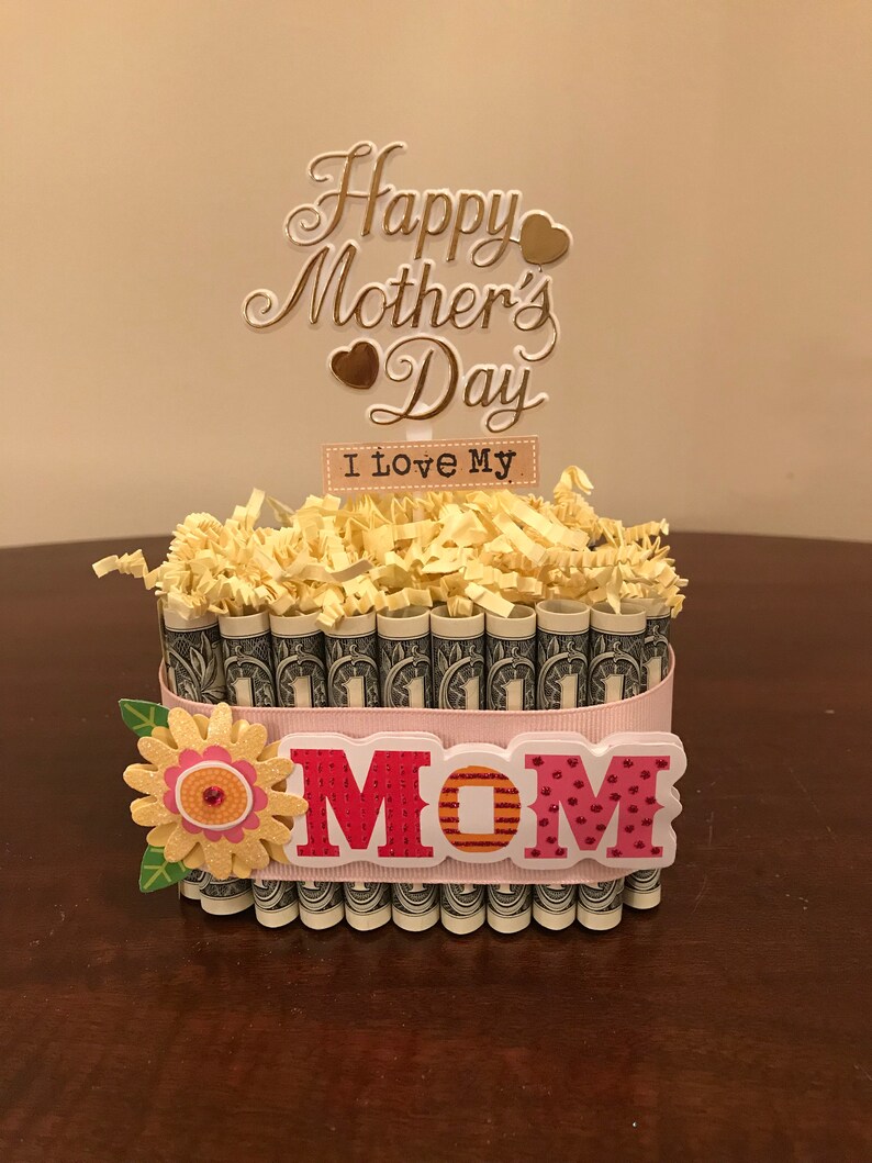 Mothers Day Money Cake Mom Or Grandma Etsy