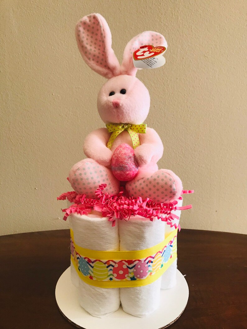Bunny Diaper Cake Easter Diaper Cake Etsy