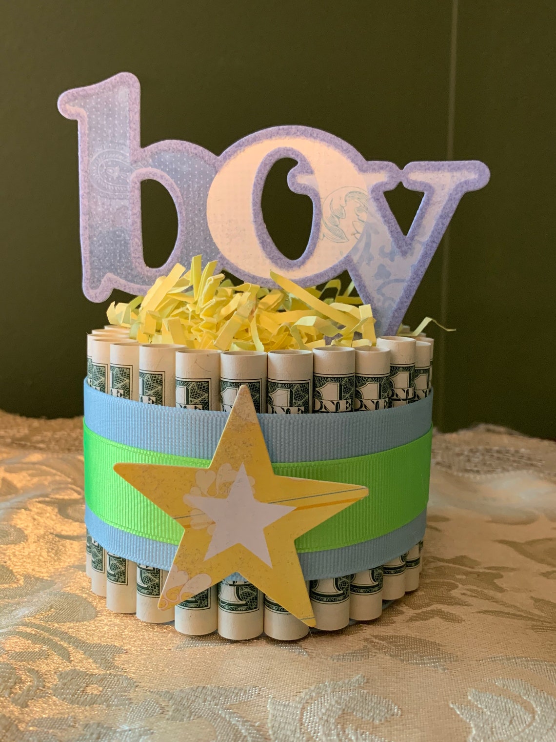 Baby Shower Money Cake Baby Shower Decor Baby Gift New Baby Etsy
