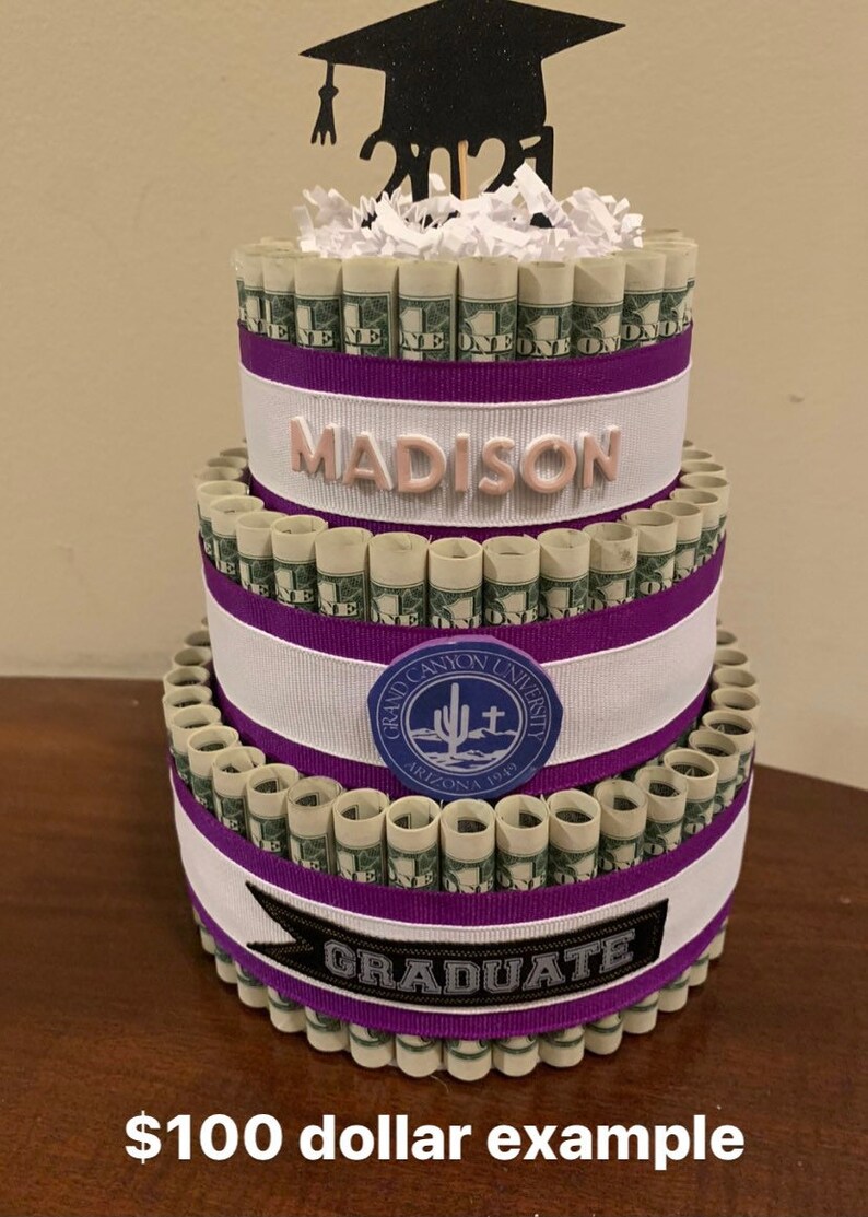 Graduation Money Cake Graduation Gift Graduation 2020 Class Etsy