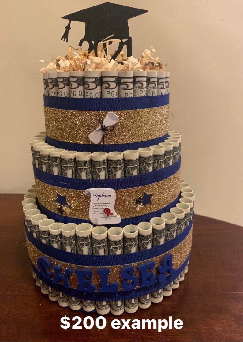 Graduation Money Cake Graduation Gift Graduation 2020 Class Etsy