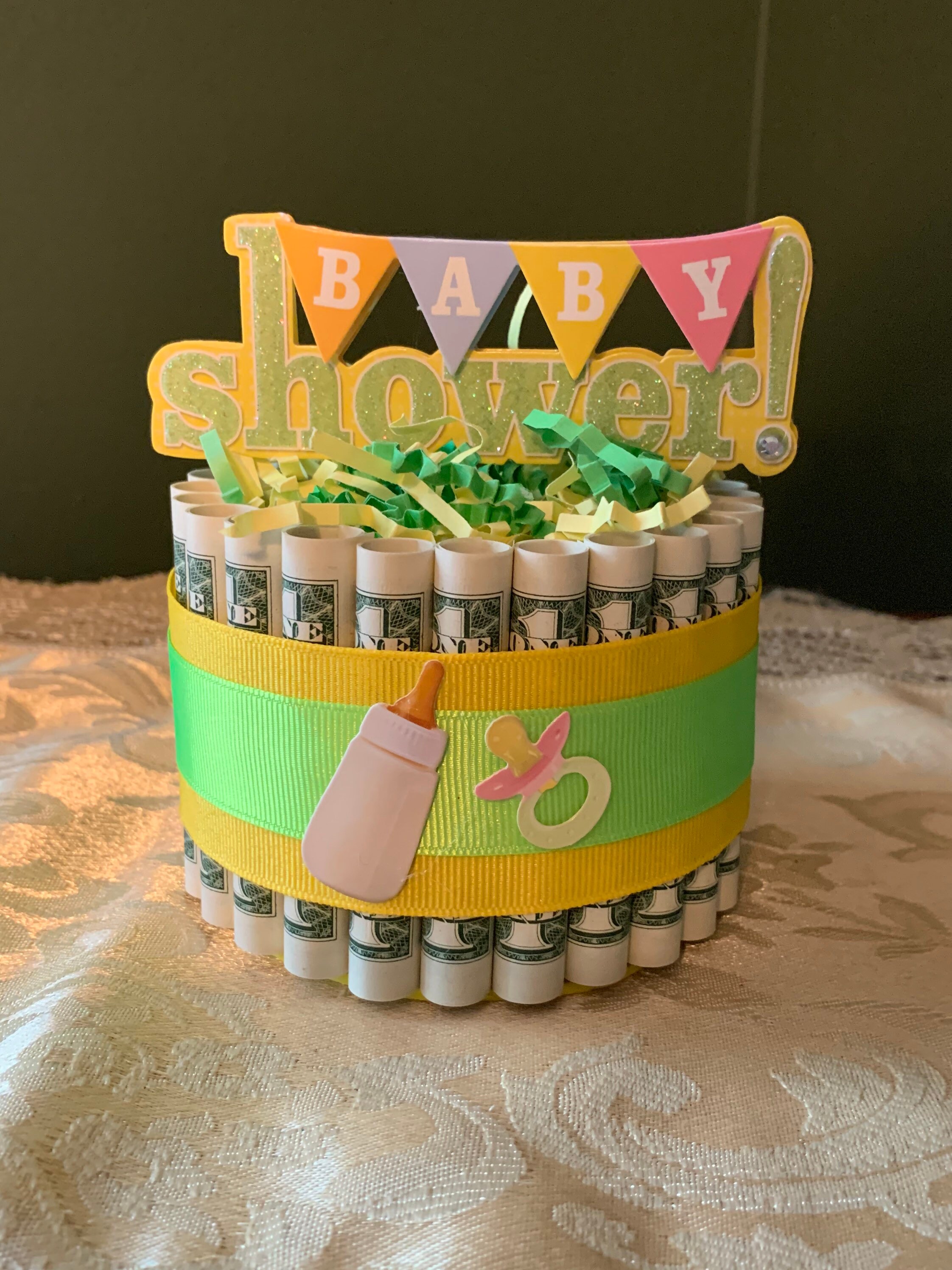 Baby Shower Money Cake Baby Shower Decor Baby Gift New Baby Etsy