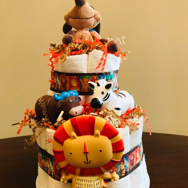 Lion Diaper Cake Etsy