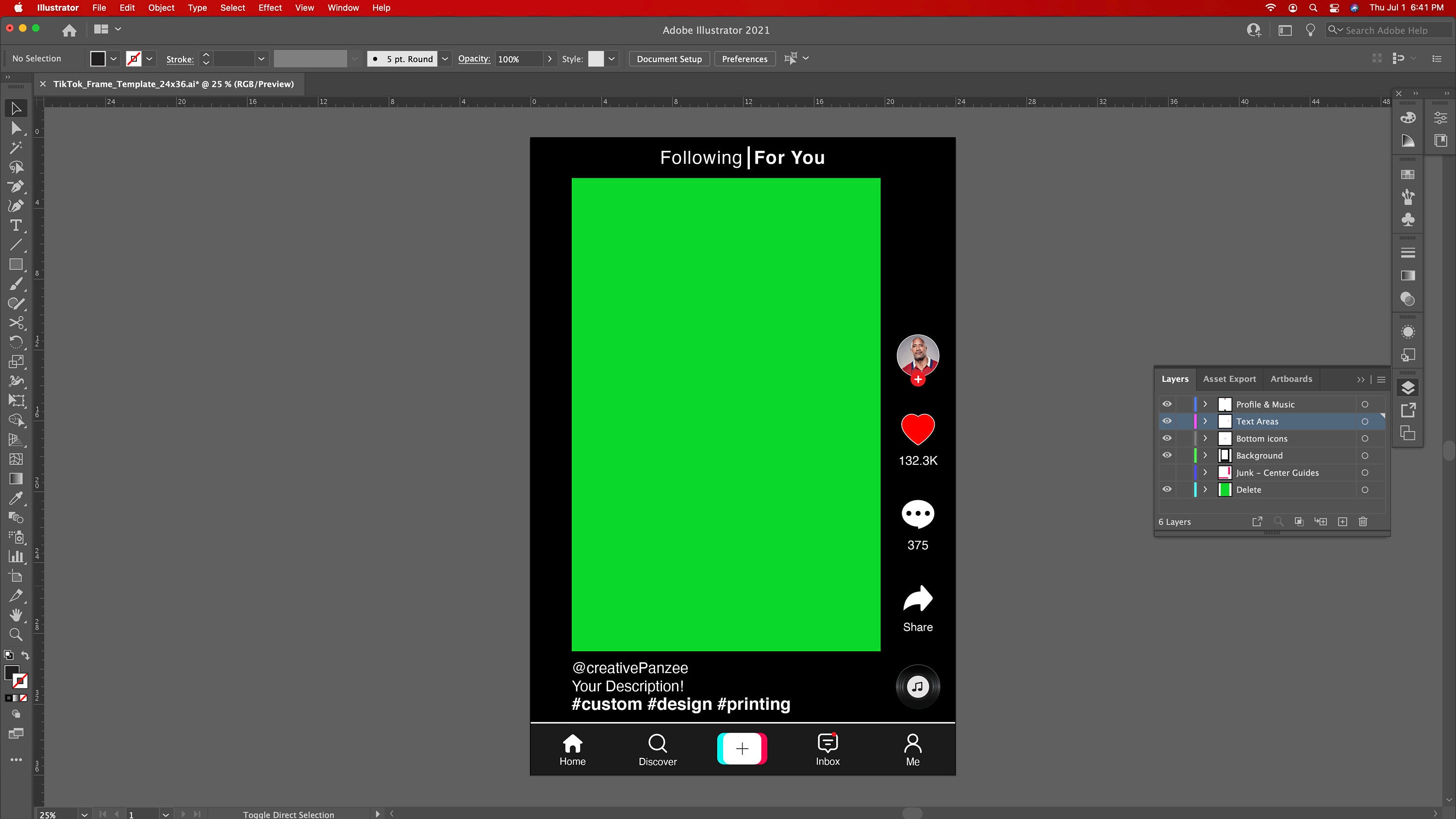 Tiktok Frame 24x36 INSTANT DOWNLOAD File Only Etsy UK
