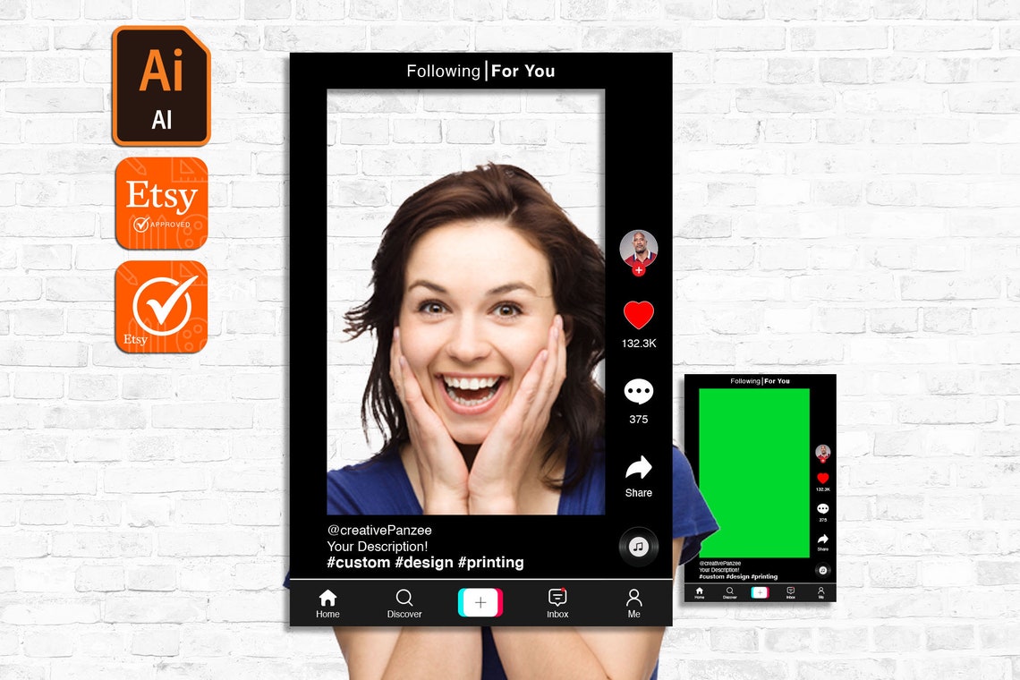 Tiktok Frame 24x36 INSTANT DOWNLOAD File Only Etsy UK