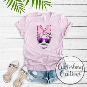 Daisy Duck with Sunglasses Shirt | Disney vacation disney daisy duck disney shirts disney matching family vacation daisy sunglasses