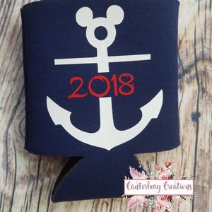 Cruise Anchor Fish Extender Gifts, FE Gift, Disney Cruise, Party Favor, Custom Can Cooler, Neoprene Beverage Insulator, Beer Can Holder image 4