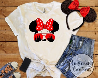 Minnie with Sunglasses Shirt | Disney vacation disney minnie mouse disney shirts disney matching family vacation minnie sunglasses