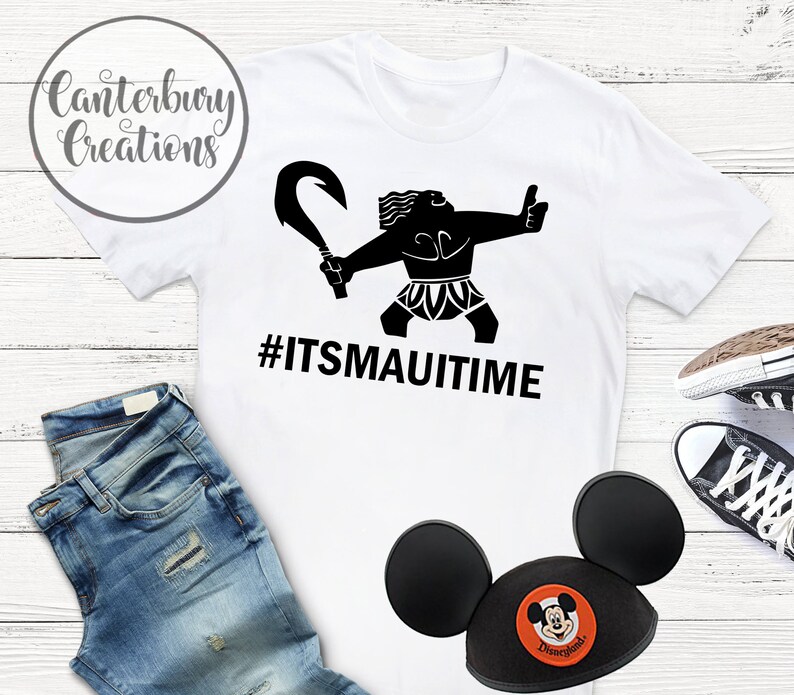 It's Maui Time Shirt Disney vacation disney shirts disney world disneyland Aulani Maui Moana you're welcome maui's hook image 1