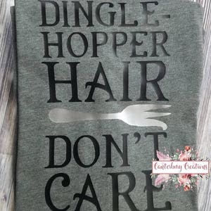 Disney Shirts Dinglehopper Hair Don't Care Shirt Disney vacation disney disney shirts family shirts Ariel Little Mermaid ariel image 3