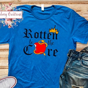 Disney Shirts | Rotten to the Core Shirt | Disney vacation disney Descendants Mal Evie Carlos Ben Audrey Chad Descendants 2 villains