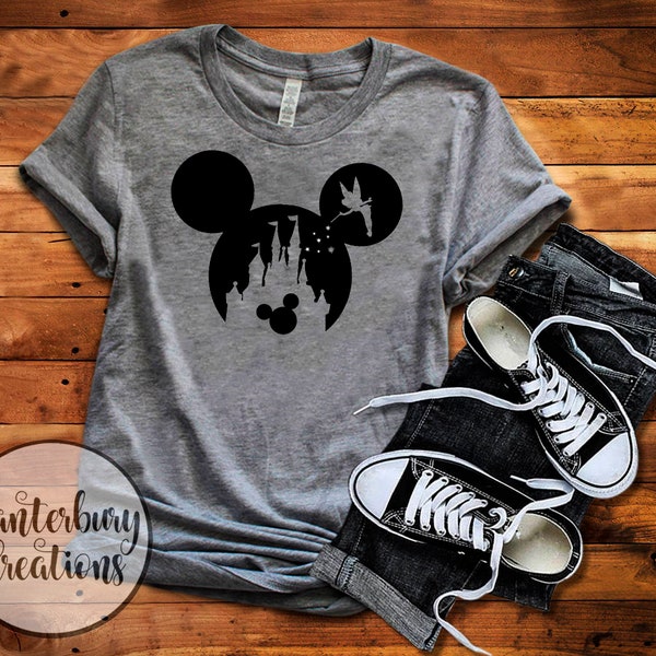 Tinkerbell Castle with Mickey Shirt | Disney vacation disney shirts disney disneyland disney world tinkerbell walt disney world home