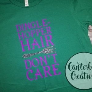 Disney Shirts Dinglehopper Hair Don't Care Shirt Disney vacation disney disney shirts family shirts Ariel Little Mermaid ariel image 2