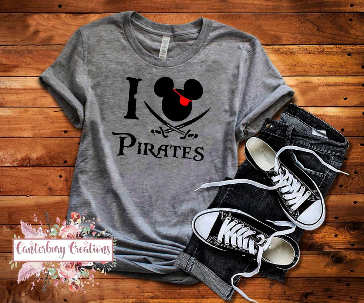 I Love Pirates Shirt Matching Disney Shirts Disney Tank 