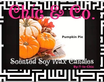 Pumpkin PIe.Pumpkin SPice. SCented CAndle. SOy WAx Candles