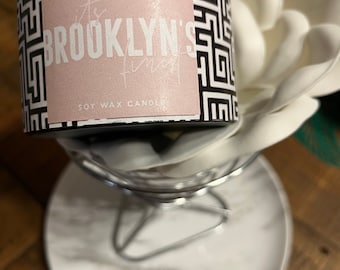 Brooklyn. Scented Soy Wax Candle. 8 oz
