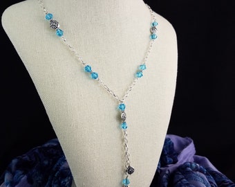 Turquoise Bali Drop Necklace & Earring Set