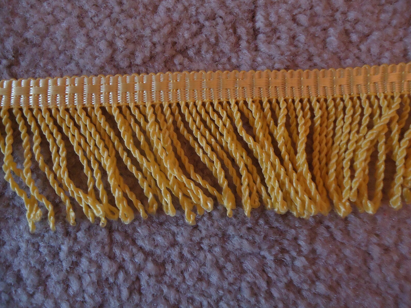 Glossy Yellow Rayon Brush Fringe Trim by Masters of Creative Etsy