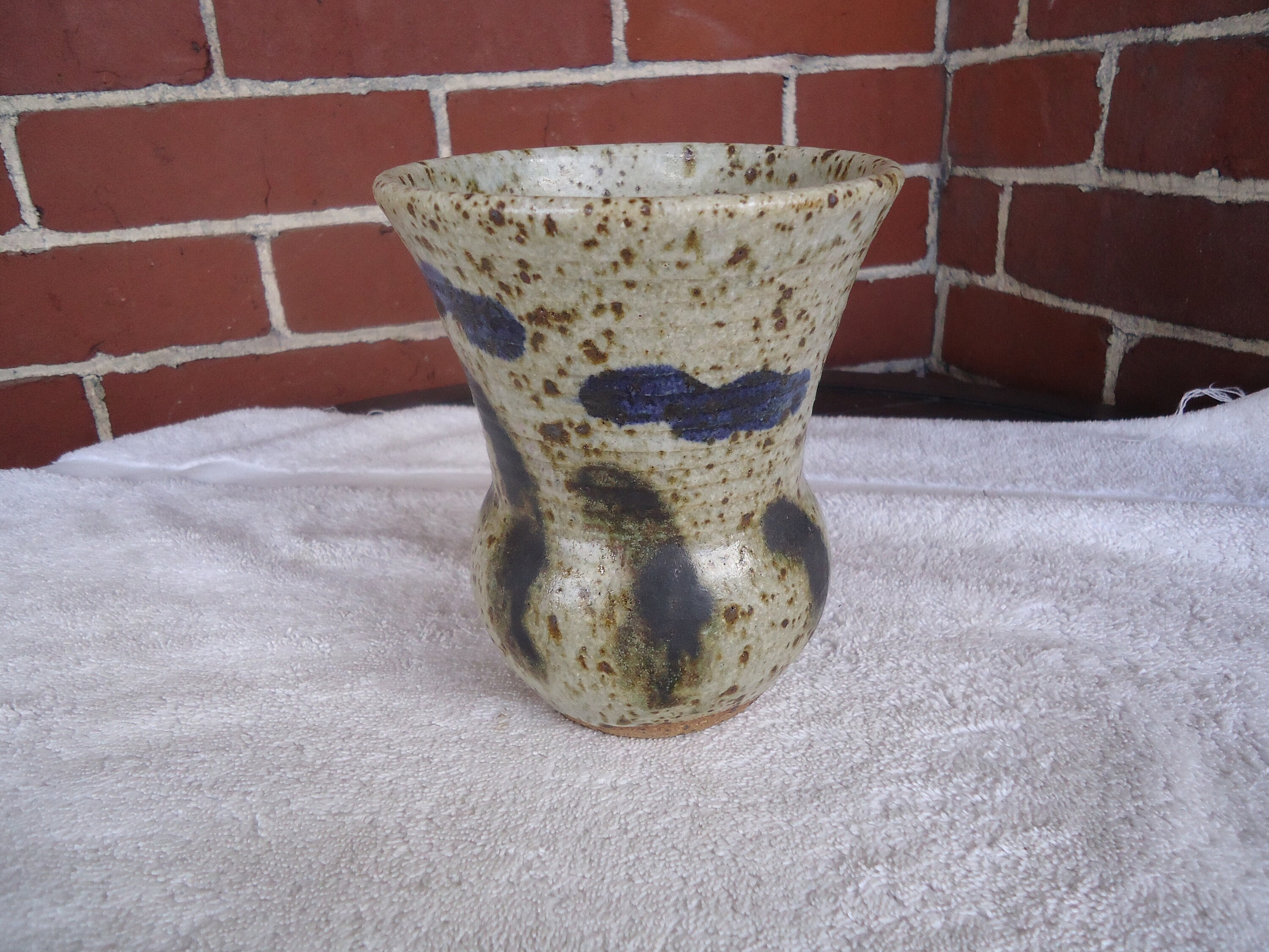 Signed Hand Thrown Pottery Vase Etsy