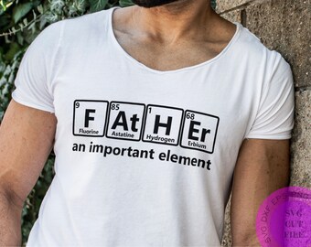 Fathers Periodic Svg Etsy