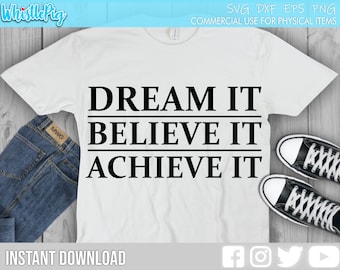 Download Dream Believe Svg Etsy