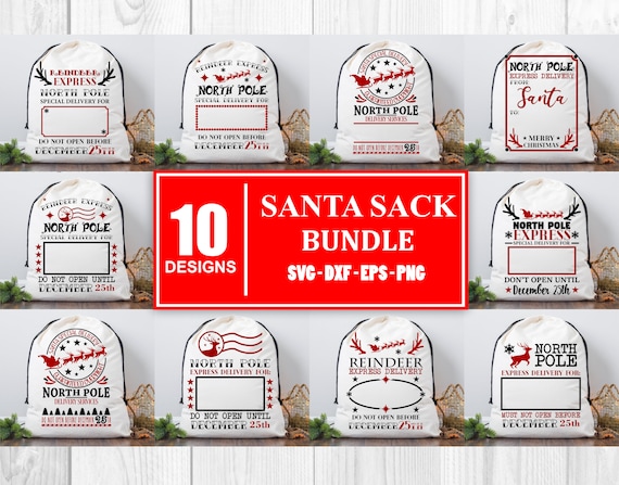 Special Delivery Santa Sack SVG Bundle