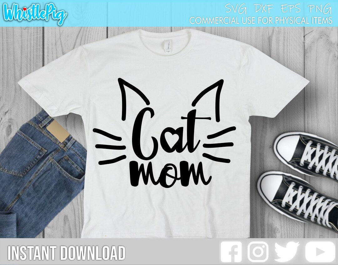 Cat Mom SVG Cat Mama Svg Cat Svg Fur Mom Pet Mom Cat Mom - Etsy