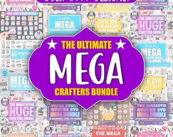 Mega SVG Design Bundle: Funny, Farmhouse, Crafters (Digital Download)
