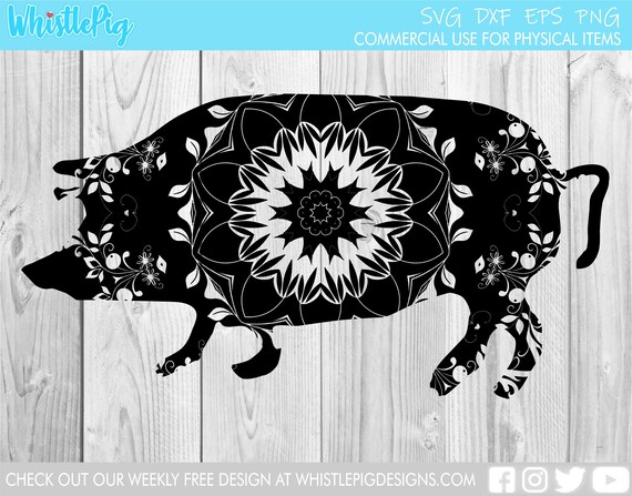 Download Pig Svg Mandala Pig Svg Piggy Svg Mandala Svg Pig For Etsy PSD Mockup Templates