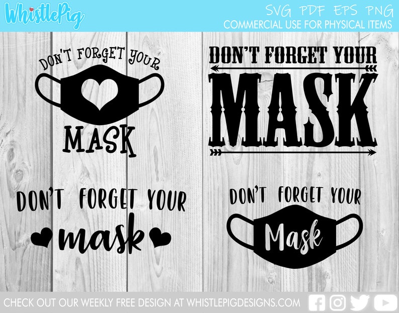 Don't Your Mask Svg Face Mask Social Distancing Etsy