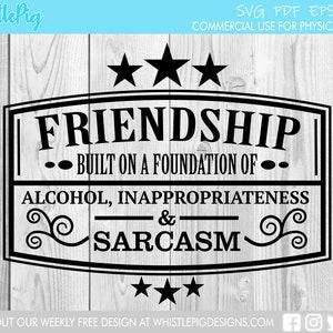 Download Friendship Svg Built On Foundation Funny Friendship Svg Etsy