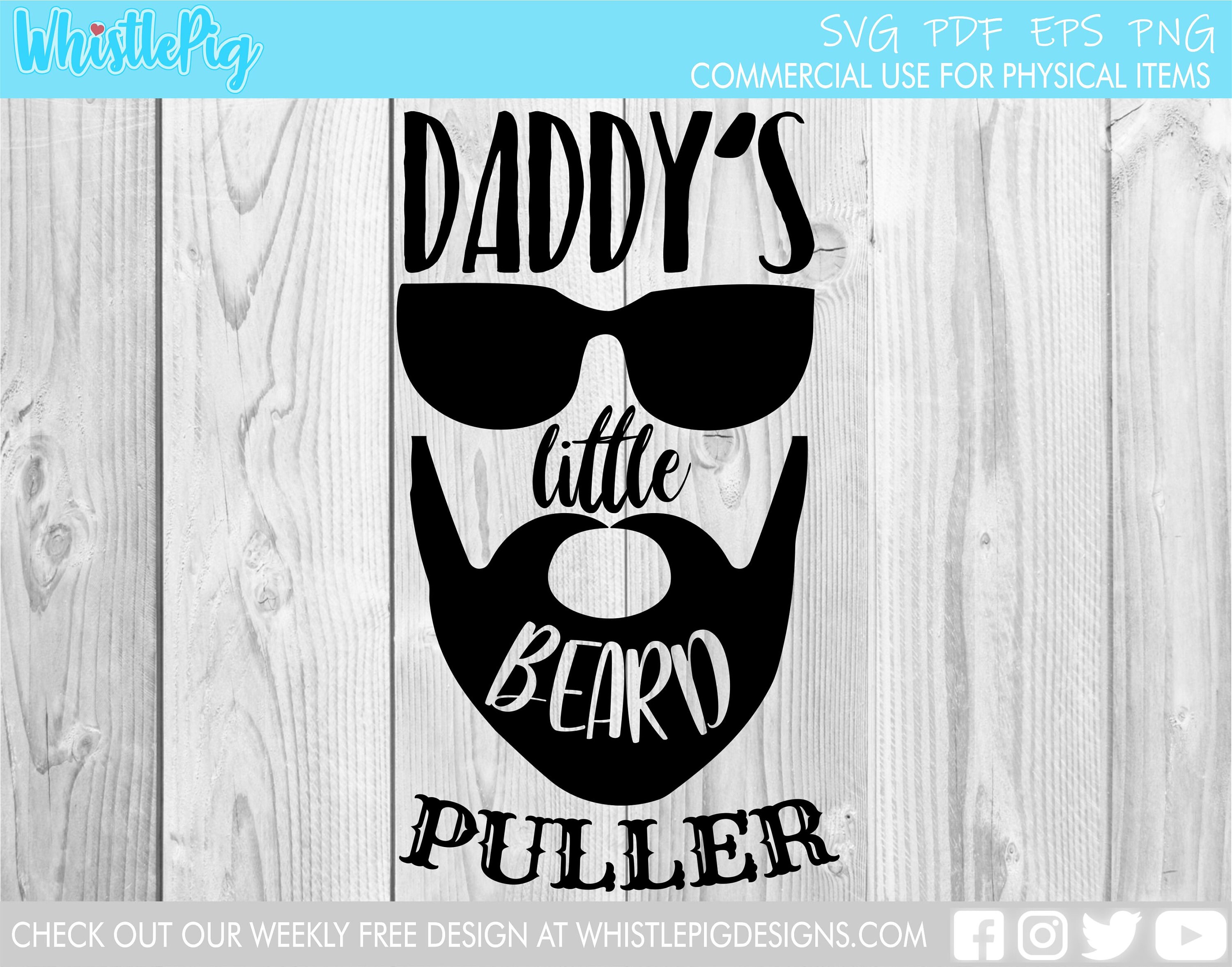 Daddy's Little Beard Puller SVG Beard SVg Daddy svg baby | Etsy