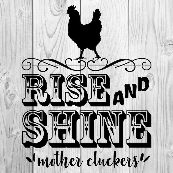 Download Rise and Shine Mother Cluckers jPEG PDF PNG Cricut | Etsy
