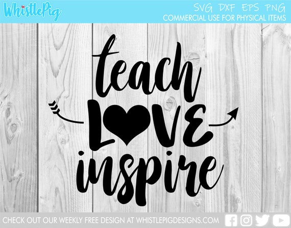 Free Free 172 Teach Love Inspire Svg Etsy SVG PNG EPS DXF File