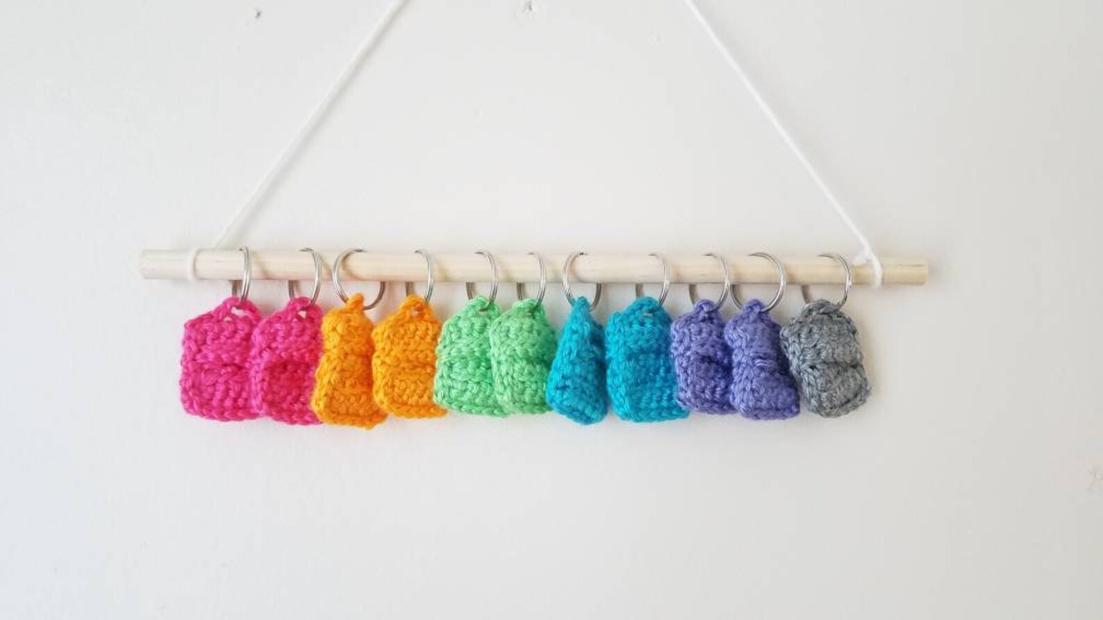 Ready to Ship Crochet Quarter Holder // Aldi Quarter Holder // Etsy