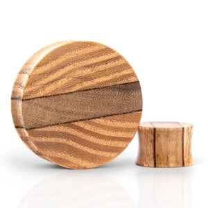 Custom Wood Plugs, Gauges, custom wooden gauges, Flesh tunnels, double flare wood plugs, ear stretcher jewelry